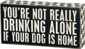Box Sign - Drinking Alone