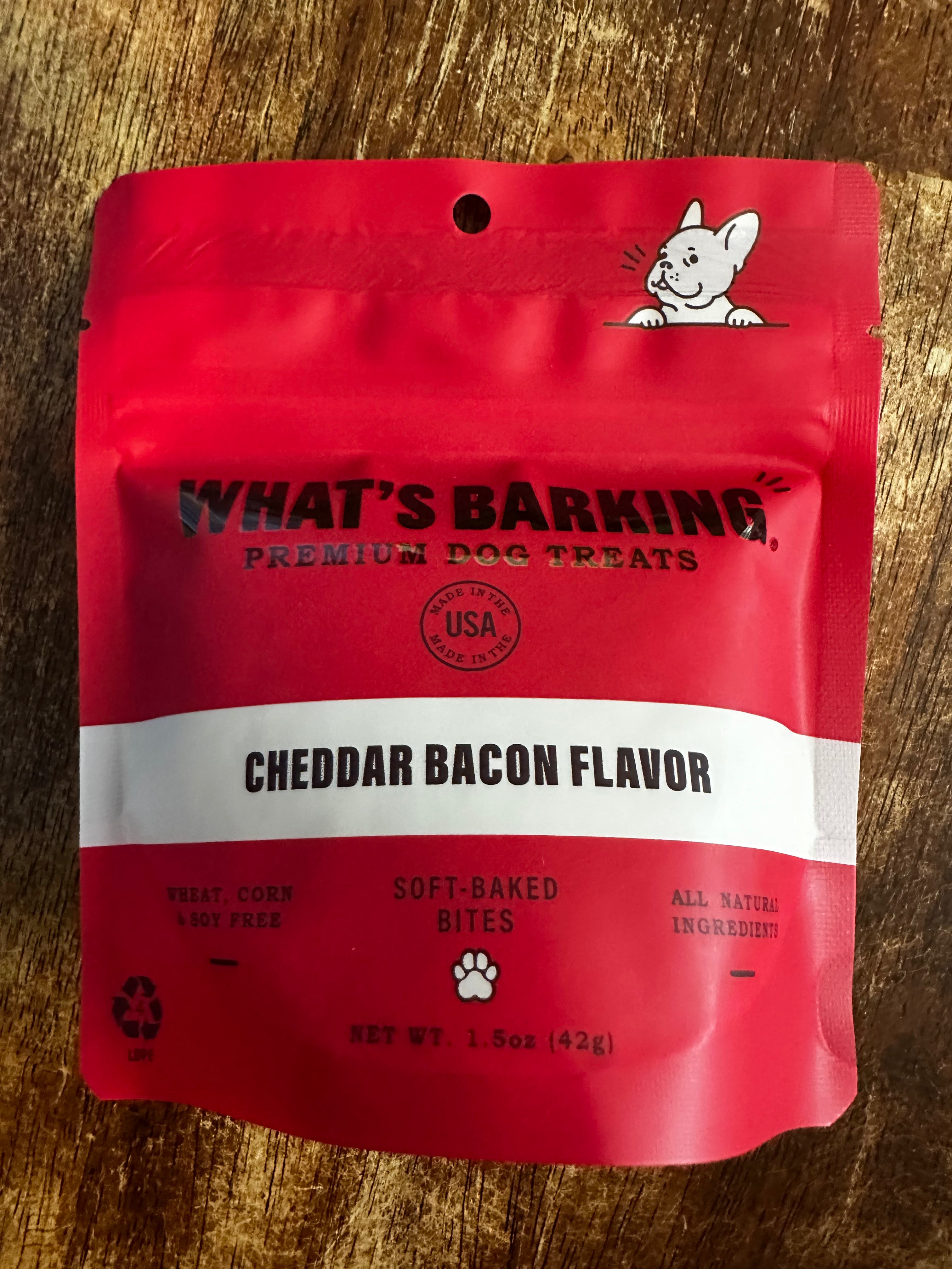 Whats Barking Cheddar Bacon 1.5oz