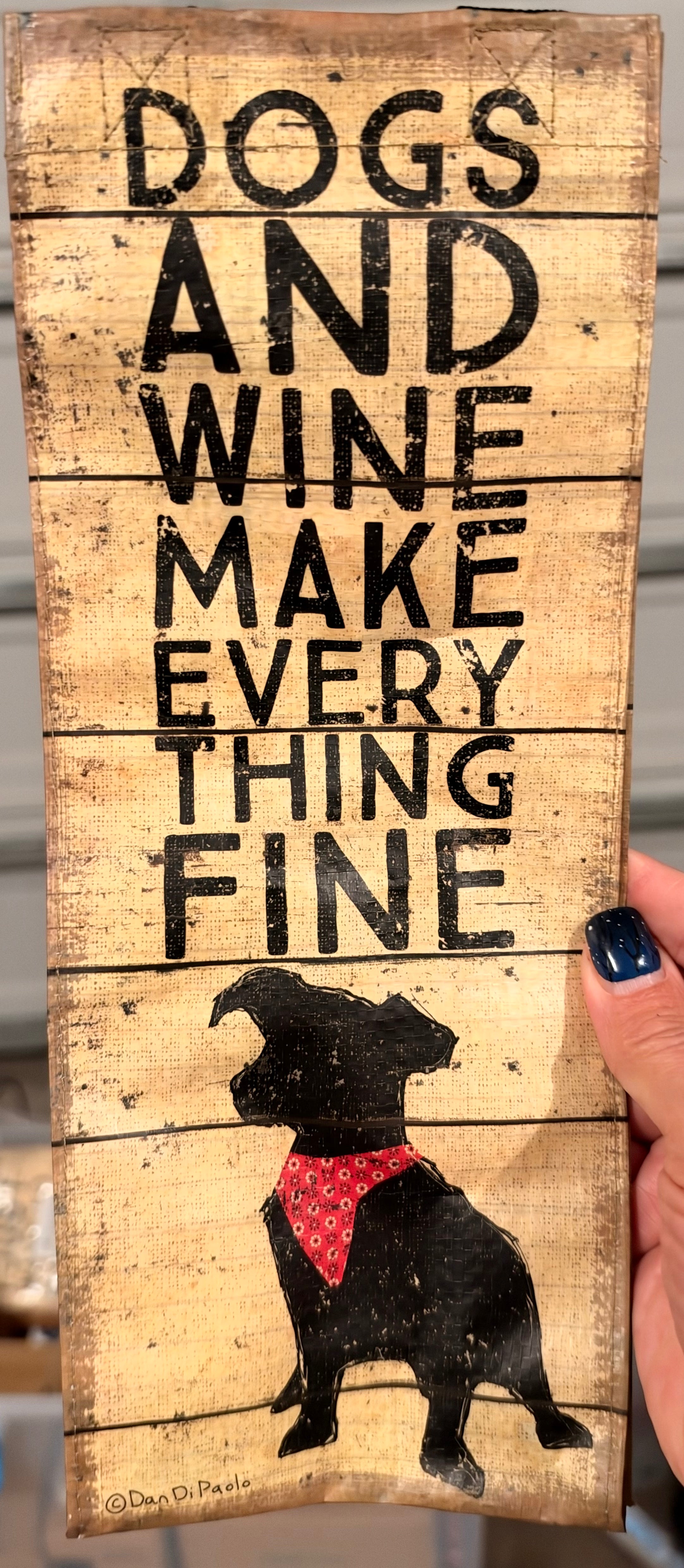 Wine Tote - Dogs and Wine