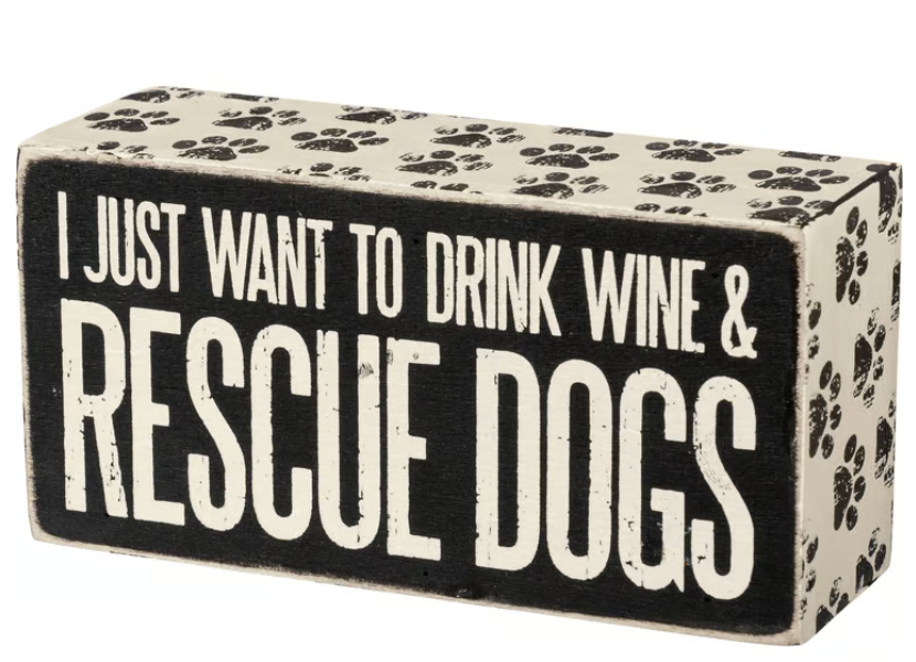 Box Sign - Rescue Dogs