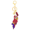 RHINESTONE PARROT KEYCHAIN, 31986