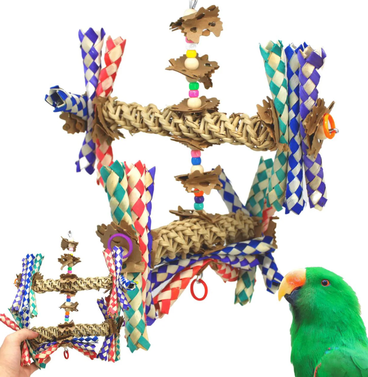 Double Helix Bird Toy