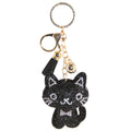 RHINESTONE CAT KEYCHAIN WITH TASSEL, KC444X 297